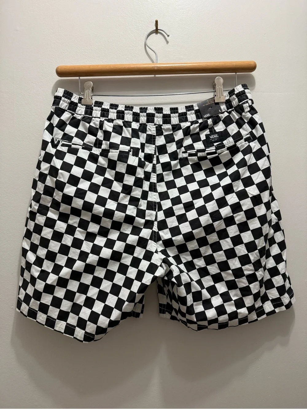 Vans Range Relaxed Elastic Shorts Checkered Large